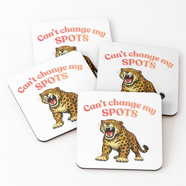 Item preview, Can't Change My Spots Funny Pride Leopard Sticker designed and sold by ROARSOME DESiGNS.