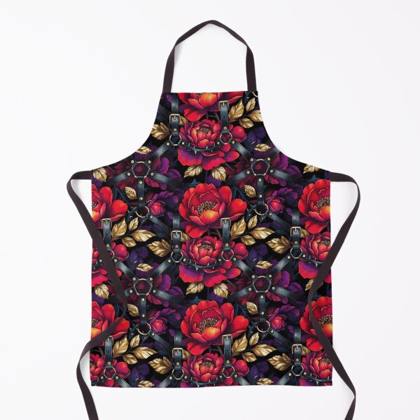 Item preview, Leather Harness Peony Pattern designed and sold by ZhivanCrimson.
