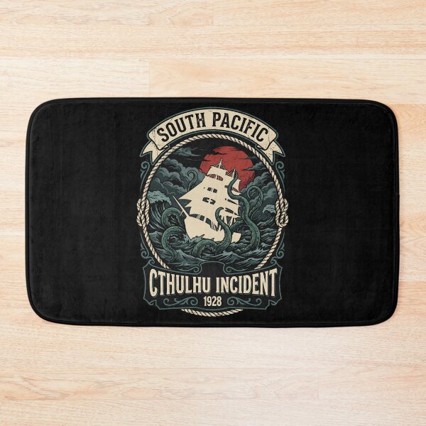 Item preview, South Pacific Cthulhu Incident 1928 Vintage Kraken Maritime Poster designed and sold by Fenay Designs.