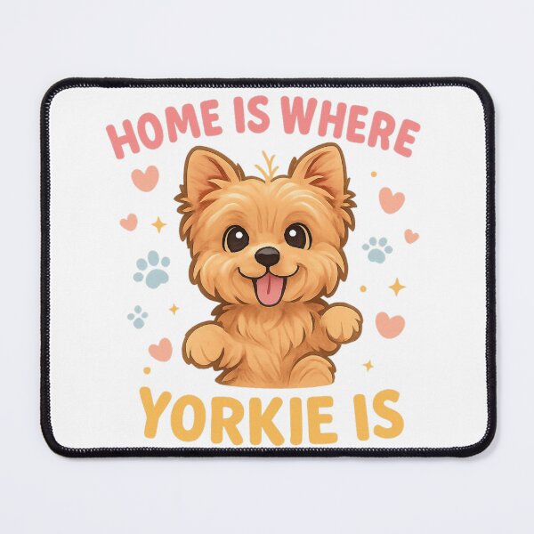 Item preview, Home Is Where My Yorkie Is Cute Yorkshire Terrier Dog Lover Design designed and sold by FurAndFlaireg.