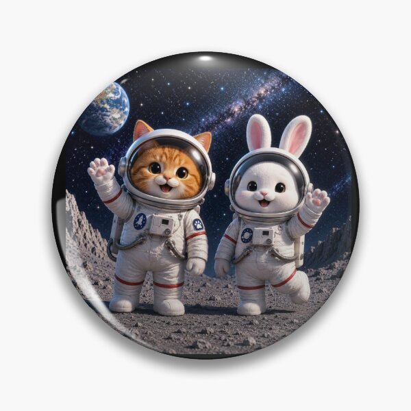 Item preview, Cute Cat Bunny Space Adventure designed and sold by Sneh024.