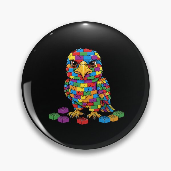 Item preview, Autism Awareness Building Blocks Eagle designed and sold by PopStars1993.