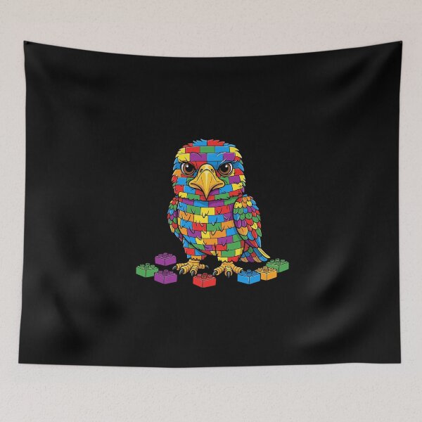 Item preview, Autism Awareness Building Blocks Eagle designed and sold by PopStars1993.