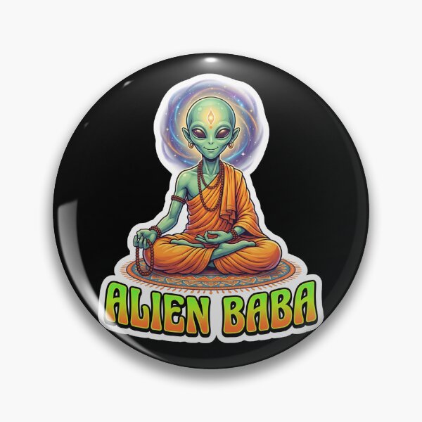Item preview, Alien Baba Meditation Sticker designed and sold by krazzyremo.