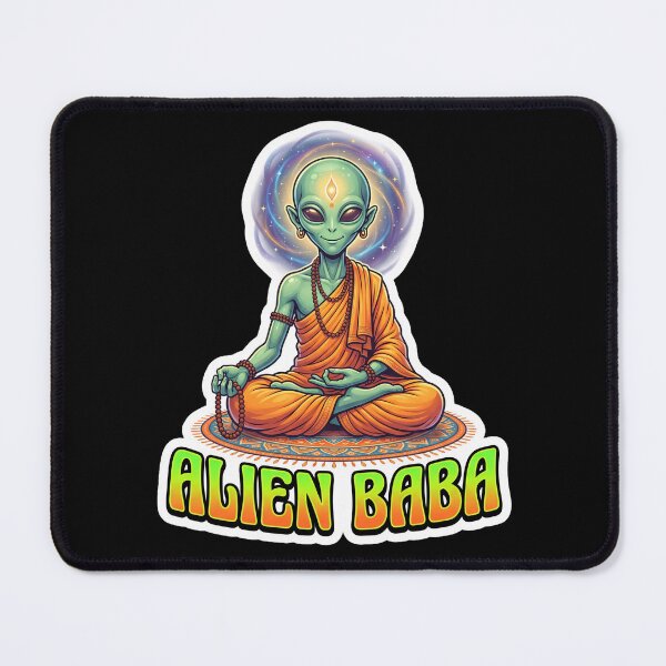 Item preview, Alien Baba Meditation Sticker designed and sold by krazzyremo.