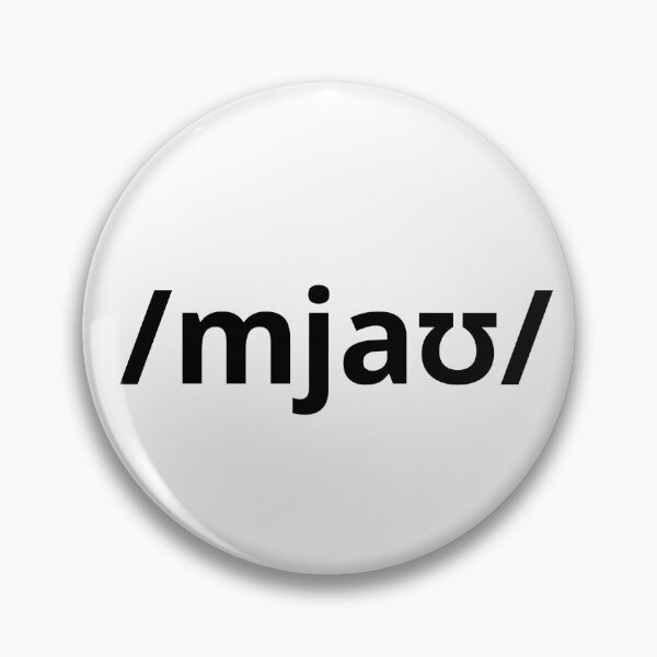 Item preview, IPA “meow” – Phonetics Cat Sound Sticker | Linguistics Humor designed and sold by Shulibloom.