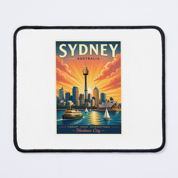 Item preview, Sydney Australia Vibrant Iconic Unforgettable Harbour City Travel Tourist Vacation Destination designed and sold by Simsimah26Parks.