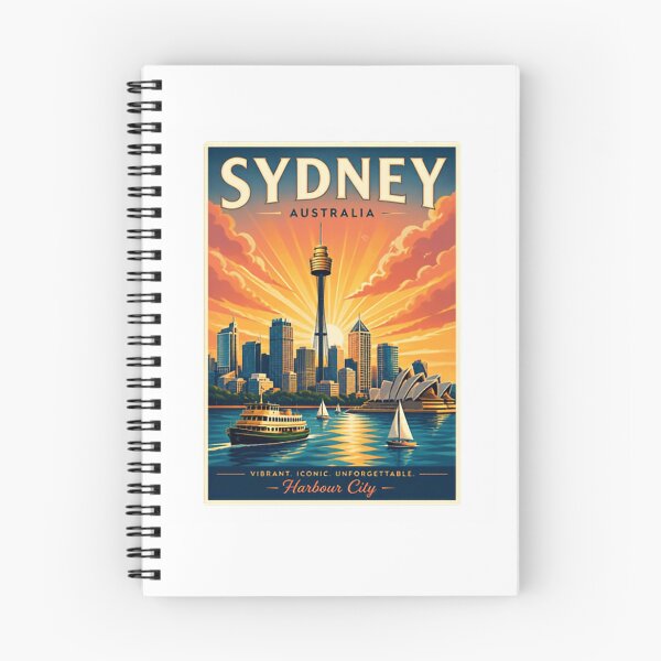 Item preview, Sydney Australia Vibrant Iconic Unforgettable Harbour City Travel Tourist Vacation Destination designed and sold by Simsimah26Parks.