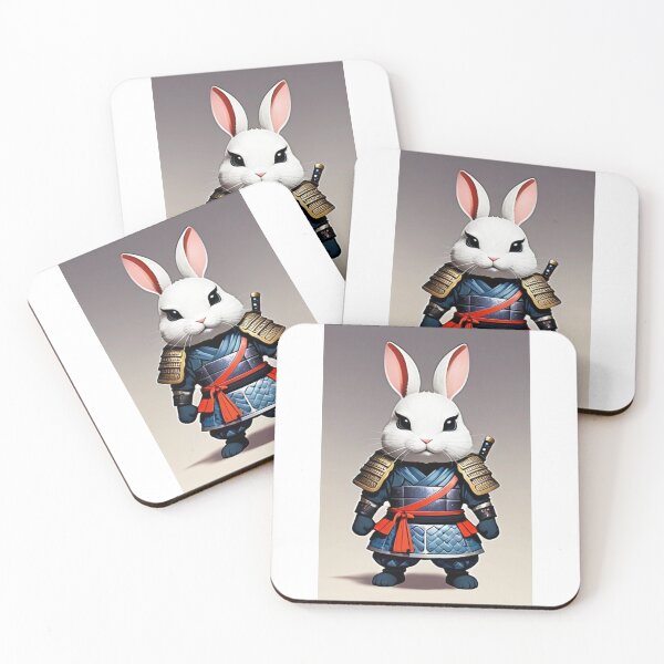 Item preview, Digital Art - Warrior Rabbit, Ferociously Cute Aesthetic designed and sold by DoodyPets.