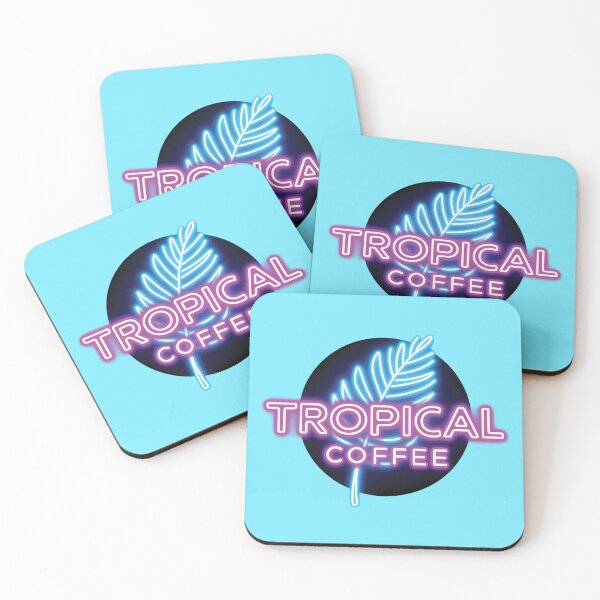 Item preview, TROPICAL COFFEE NEON RETRO designed and sold by andromeda-redd.