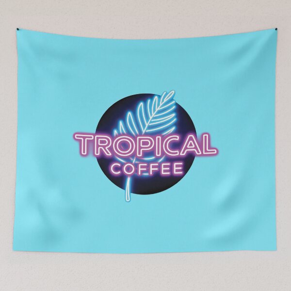 Item preview, TROPICAL COFFEE NEON RETRO designed and sold by andromeda-redd.