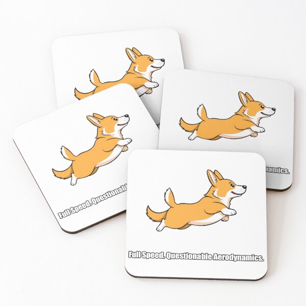 Item preview, Corgi - Full Speed Questionable Aerodynamics - Funny Running Corgi Gift designed and sold by pawdrops.