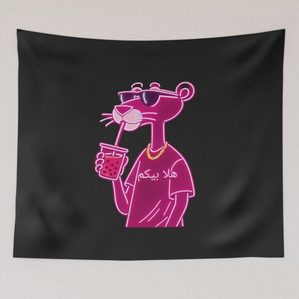 Item preview, Neon Pink Panther - Arabic Typography Aesthetic designed and sold by alalame.