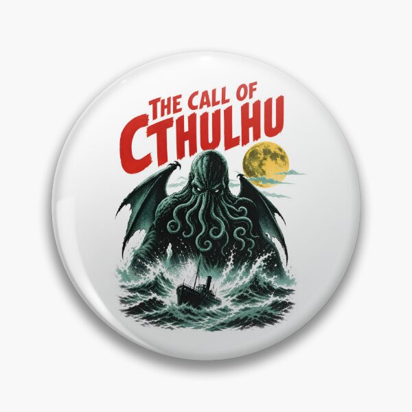 Item preview, The Call of Cthulhu Retro Horror Monster Stormy Ocean Ship designed and sold by Fenay Designs.
