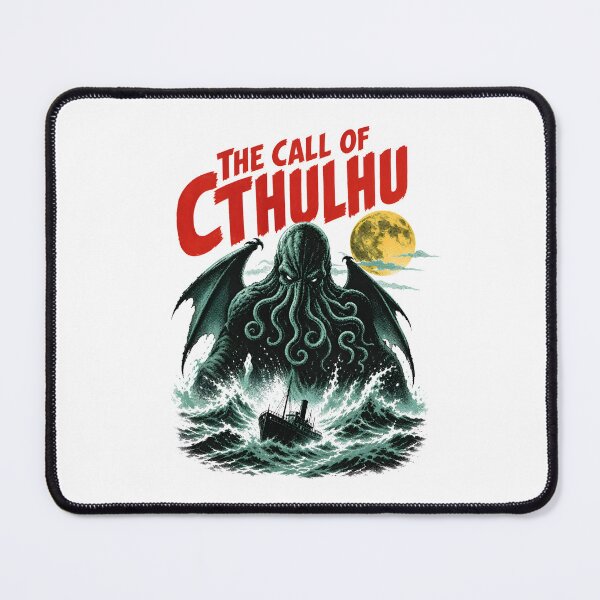 Item preview, The Call of Cthulhu Retro Horror Monster Stormy Ocean Ship designed and sold by Fenay Designs.