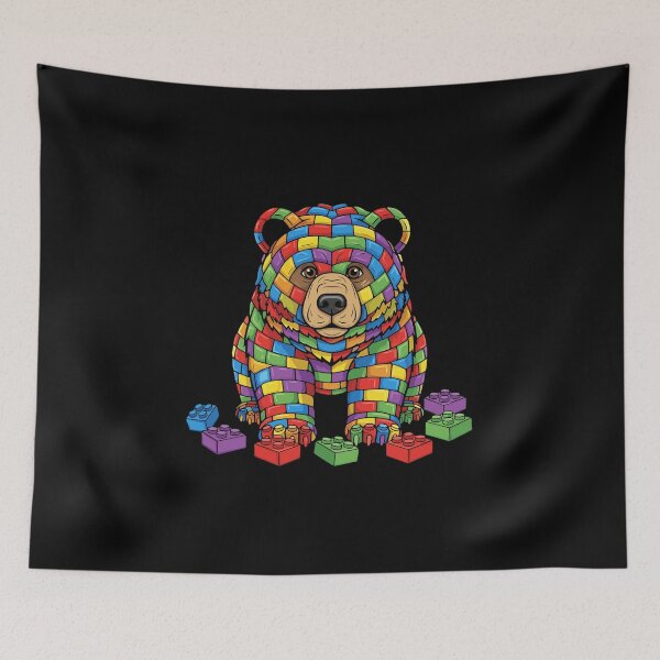 Item preview, Building Blocks Bear Toy Builder Enthusiast designed and sold by PopStars1993.