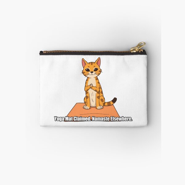 Item preview, Tabby Cat - Yoga Mat Claimed Namaste Elsewhere - Funny Cat Yoga Gift designed and sold by pawdrops.