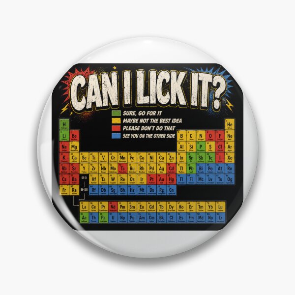 Item preview, Can I Lick It Funny Chemistry Periodic Table designed and sold by Nano-Threads.