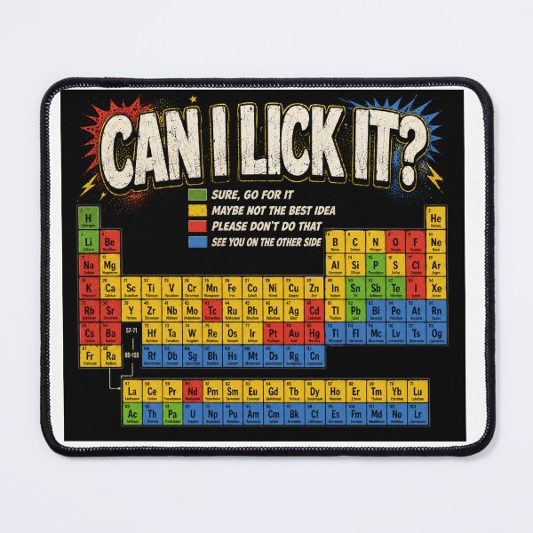 Item preview, Can I Lick It Funny Chemistry Periodic Table designed and sold by Nano-Threads.