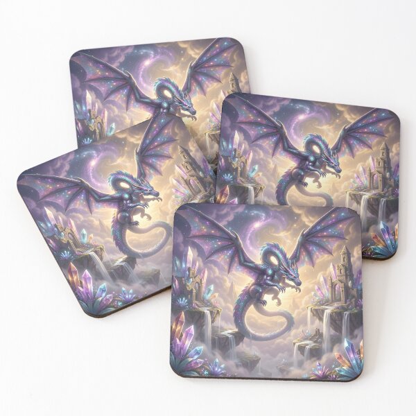 Item preview, Cosmic Dragon of the Floating Isles – Mythical Fantasy Art designed and sold by LittleBigGifts.