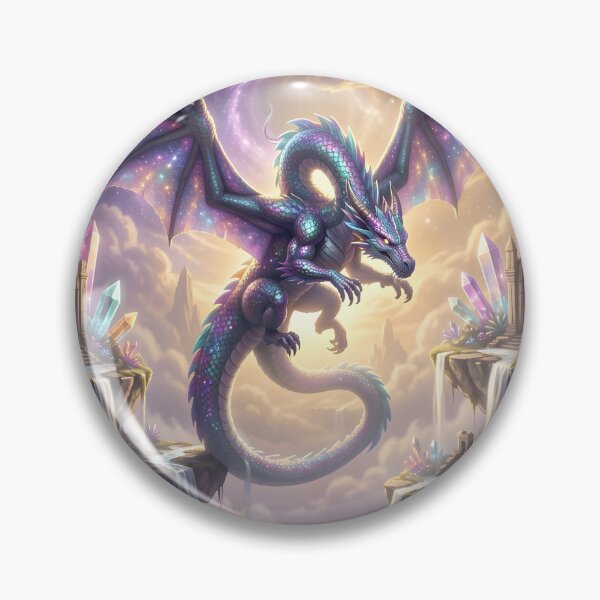 Item preview, Cosmic Dragon of the Floating Isles – Mythical Fantasy Art designed and sold by LittleBigGifts.