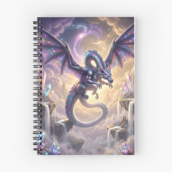 Item preview, Cosmic Dragon of the Floating Isles – Mythical Fantasy Art designed and sold by LittleBigGifts.