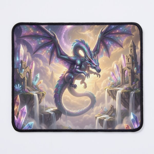 Item preview, Cosmic Dragon of the Floating Isles – Mythical Fantasy Art designed and sold by LittleBigGifts.