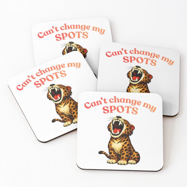 Item preview, Can't Change My Spots Funny Pride Leopard Sticker designed and sold by ROARSOME DESiGNS.