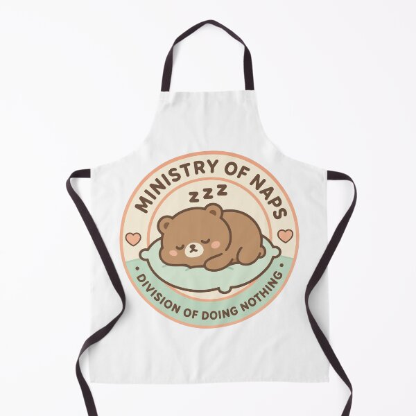 Item preview, Ministry of Naps Sleepy Bear Government design | Funny Nap Culture Parody Badge Design for Introverts and Remote Workers designed and sold by AbderraimArt.