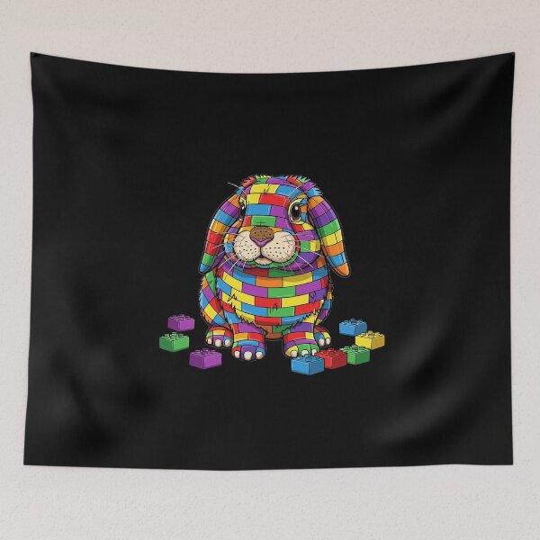 Item preview, Building Block Bunny Rabbit Toy Animal designed and sold by PopStars1993.