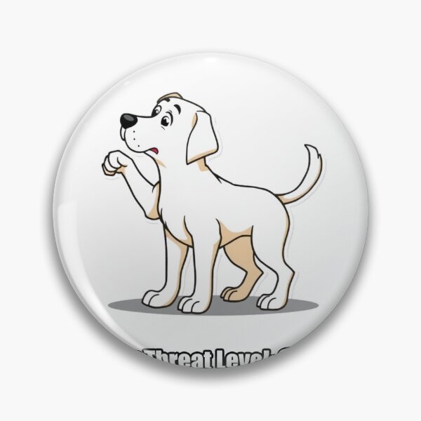 Item preview, Labrador - Mirror Threat Level Severe - Funny Dog Mirror Gift designed and sold by pawdrops.