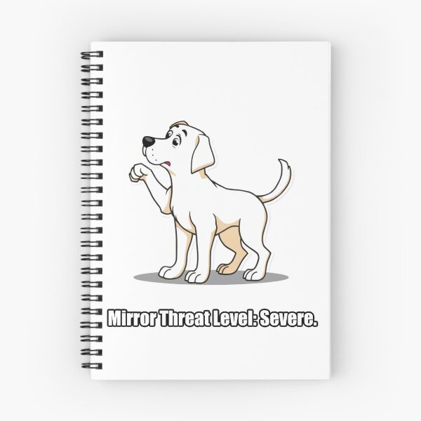 Item preview, Labrador - Mirror Threat Level Severe - Funny Dog Mirror Gift designed and sold by pawdrops.