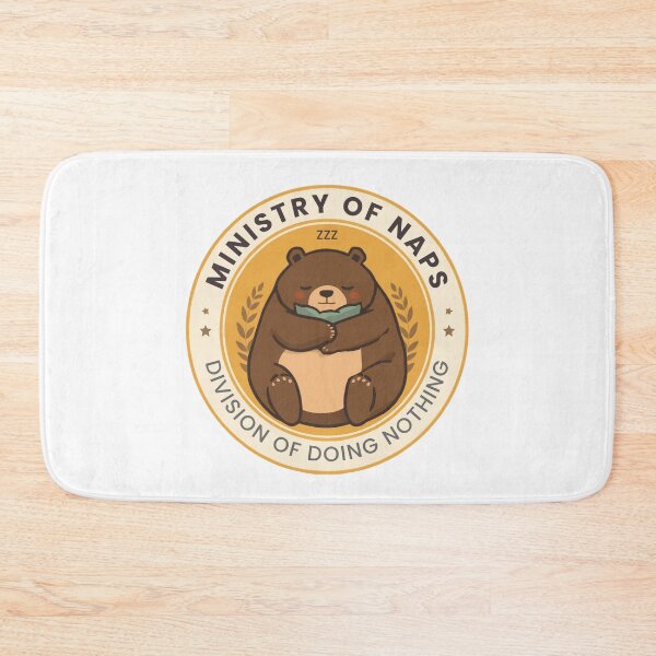 Item preview, Ministry of Naps Sleepy Bear Government Seal | Funny Nap Culture Parody Badge Design for Introverts and Remote Workers designed and sold by AbderraimArt.