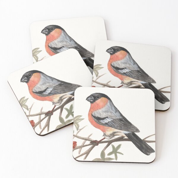 Item preview, Eurasian bullfinch bird designed and sold by savousepate.