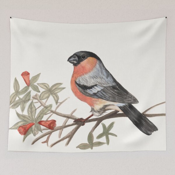 Item preview, Eurasian bullfinch bird designed and sold by savousepate.