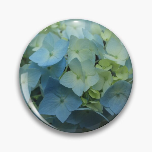 Item preview, White and light blue Hydrangea Bloom | Soft Botanical Floral Photography  designed and sold by Cha-s-lens.