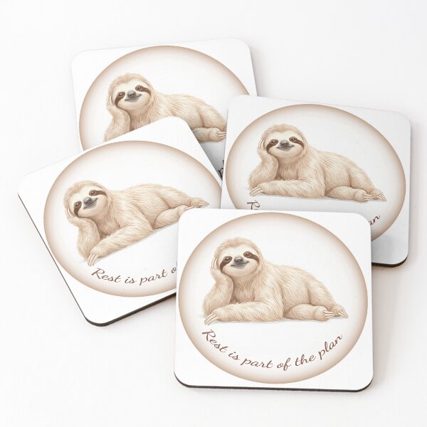 Item preview, Sloth Philosophy #02 - Rest Is Part of the Plan designed and sold by Quiet Joy Studio.