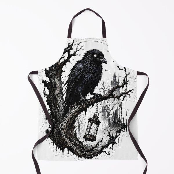 Item preview, Dark Raven Haunted Forest Art designed and sold by Barkybond.