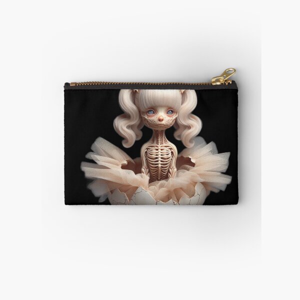 Item preview, Skeletal Prima Donna – Gothic Skull Bow Ballerina designed and sold by LujziWorld.
