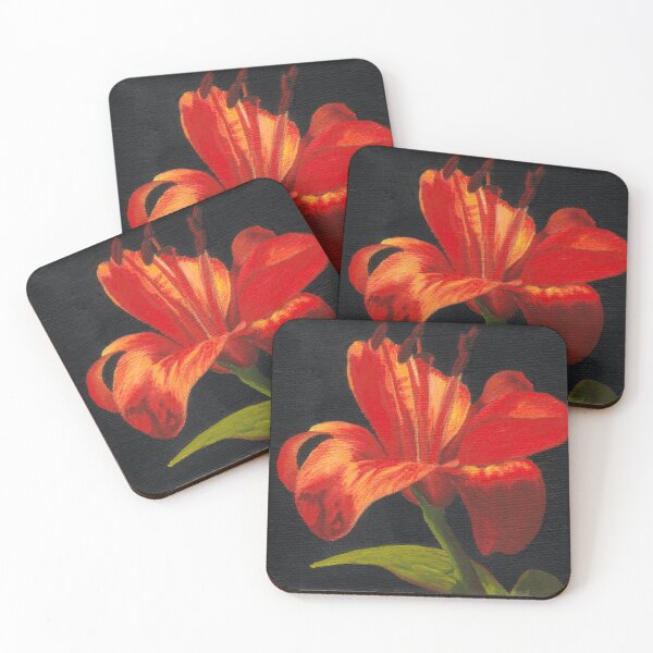 Item preview, Orange lily flower designed and sold by savousepate.