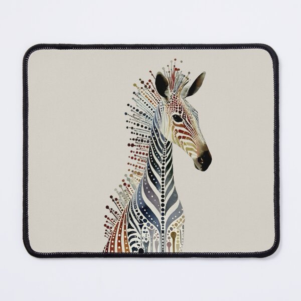 Item preview, Boho Watercolor Zebra | Modern Safari Animal Art | Abstract Wildlife Illustration designed and sold by toriodesigns.