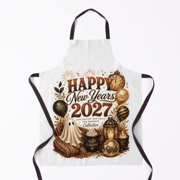 Item preview, Happy New Year 2027 Vintage Typography Sticker | Cozy Celebration Design designed and sold by M.Store.