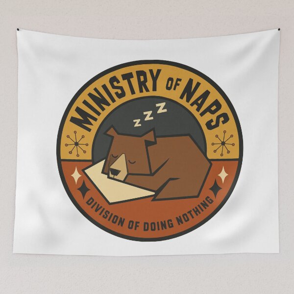 Item preview, Official Ministry of Naps Bear Badge | Funny Sleeping Bear Department Seal designed and sold by AbderraimArt.
