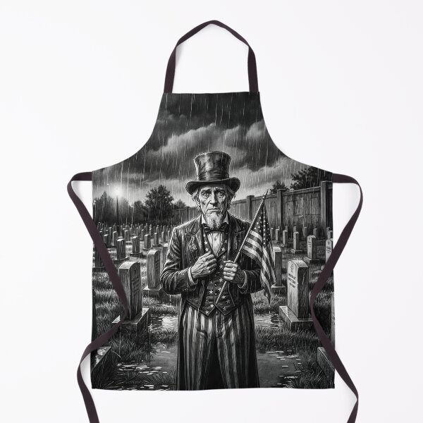 Item preview, Black & White Portrait Uncle Sam Crying In Military Cemetery designed and sold by Home Decor Art.