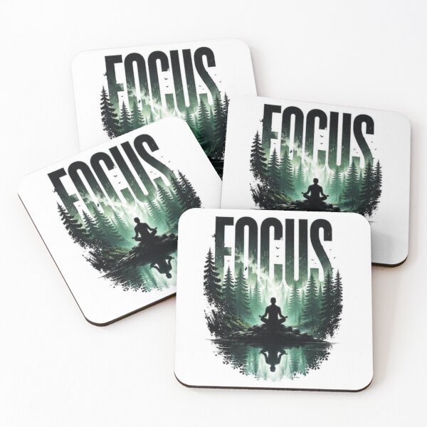 Item preview, Focus Builds Results | Negative Space Typography Design designed and sold by layalistoresa.