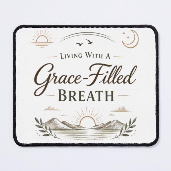 Item preview, Living With A Grace-Filled Breath – Celestial Sun & Moon Boho Vintage T-Shirt designed and sold by Obiechefu.