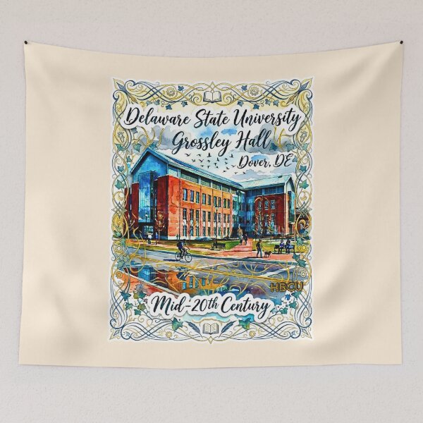 Item preview, Mid Century Grossley Hall Ornamental Watercolor Art designed and sold by EvergreenPark - Tee Studio.