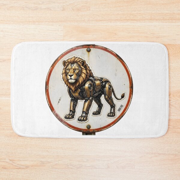 Item preview, Steampunk Mechanical Leo Lion Vintage Circle Sign Art designed and sold by Zodiac Celestial Art.