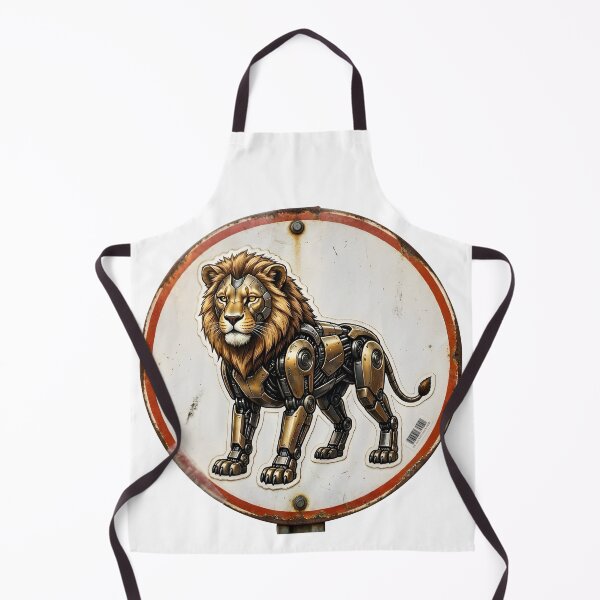 Item preview, Steampunk Mechanical Leo Lion Vintage Circle Sign Art designed and sold by Zodiac Celestial Art.
