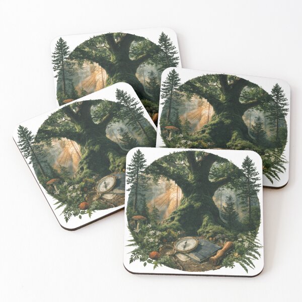 Item preview, T-Shirt - Sticker - Ancient Tree Discovery – Timeless Forest Letterboxing designed and sold by ForeverPrintsOK.